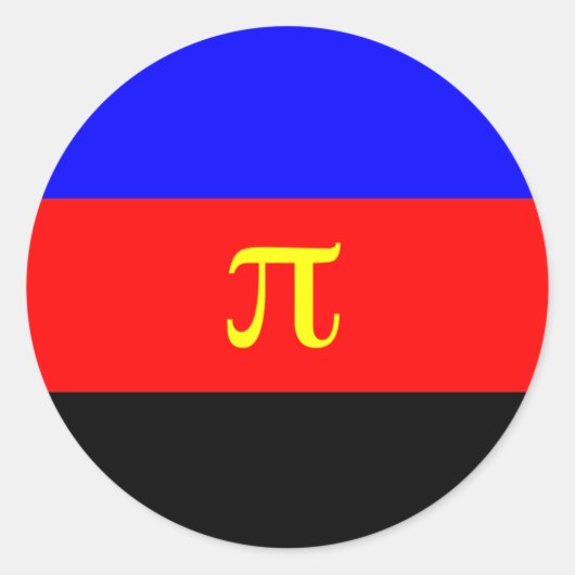 Polyamory Pride Flag Ronde Sticker (Voorkant)