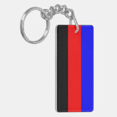 Polyamory Pride Flag Stripes Sleutelhanger (Voorkant Links)