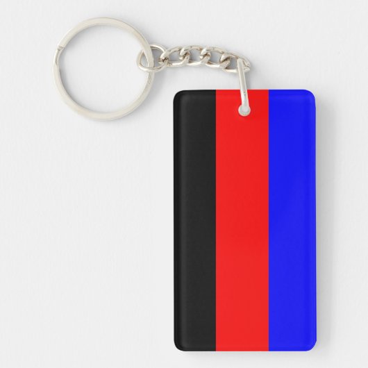 Polyamory Pride Flag Stripes Sleutelhanger (Voorkant)