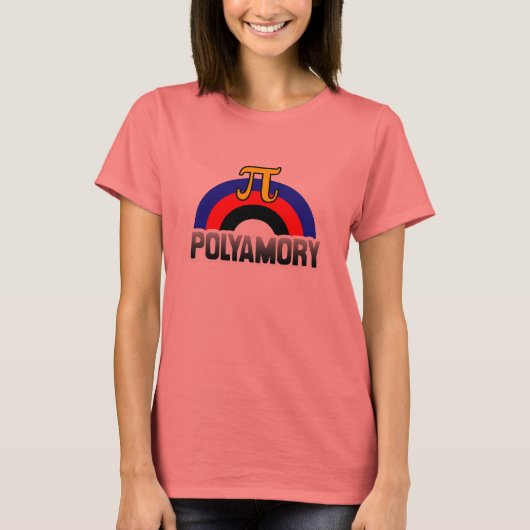 POLYAMORY RAINBOW FLAG T-SHIRT (Voorkant)