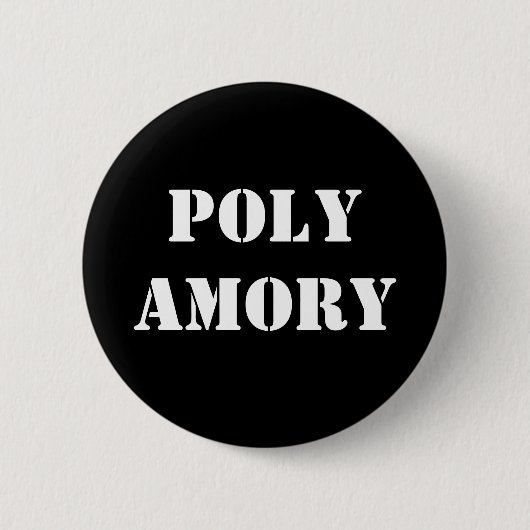 POLYAMORY RONDE BUTTON 5,7 CM (Voorkant)