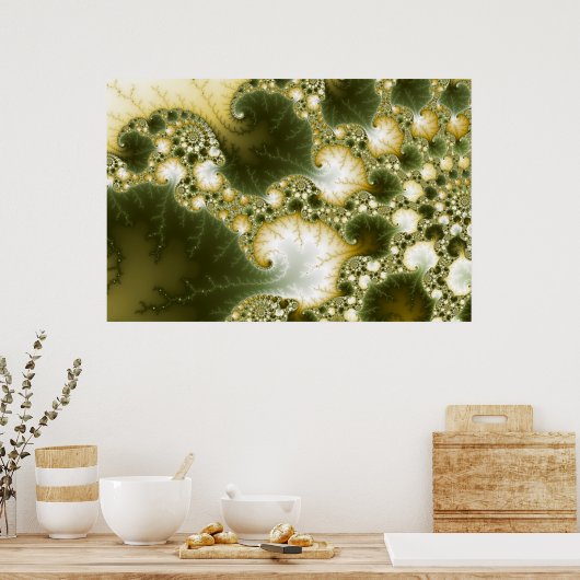 Polyatomique - Poster fractal (Cuisine)