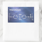 Polycarbonaat PC Lexan Rechthoekige Sticker (Tas)