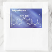 Polycarbonaat-pc Rechthoekige Sticker (Tas)
