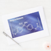 Polycarbonaat-pc Rechthoekige Sticker (Envelop)