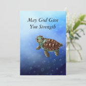 Polycarpus reis sympathiekaart bedankkaart (Staand voorkant)