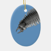Polychaete Worm kerstversiering Keramisch Ornament (Achterkant)
