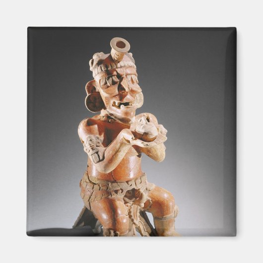Polychrome tweedelige beeldenboten, misschien magneet (Voorkant)