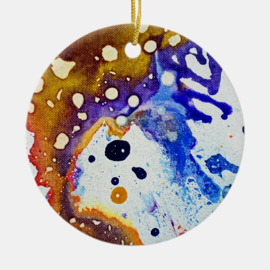 Polychromoptisch #1B door Michael Moffa Keramisch Ornament (Voorkant)