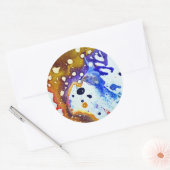 Polychromoptisch #1B door Michael Moffa Ronde Sticker (Envelop)