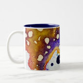 Polychromoptisch #1B door Michael Moffa Tweekleurige Koffiemok (Links)