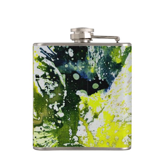 Polychromosoom #12 van Michael Moffa Heupfles (Achterkant)