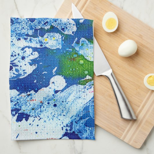 Polychromosoom #14B door Michael Moffa Theedoek (Quarter Fold)