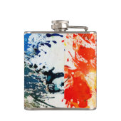 Polychromosoom #16 van Michael Moffa Heupfles (Achterkant)