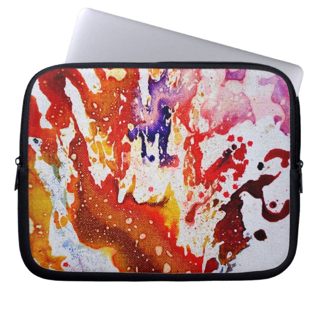 Polychromosoom #1A door Michael Moffa Laptop Sleeve (Voorkant)