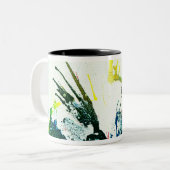 Polychromosoom #2B door Michael Moffa Tweekleurige Koffiemok (Voorkant links)