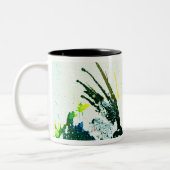 Polychromosoom #2B door Michael Moffa Tweekleurige Koffiemok (Links)