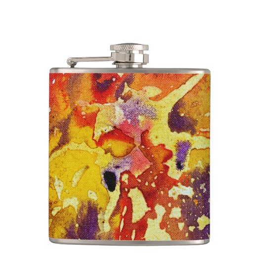 Polychromosoom #3 van Michael Moffa Heupfles (Voorkant)