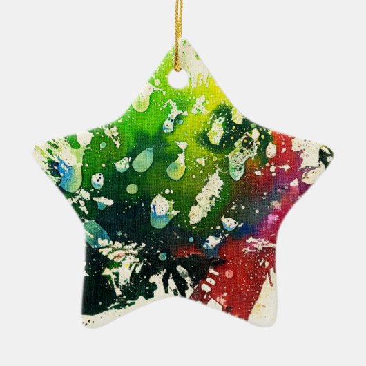 Polychromosoom #4 van Michael Moffa Keramisch Ornament (Voorkant)