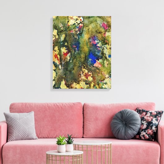 Polychromosoom #6 van Michael Moffa Canvas Afdruk (Insitu (Woonkamer))