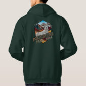 Polychroom Hoodie Forest Green (Achterkant)