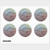 Polychroom Jaspis Ronde Sticker (Vel)