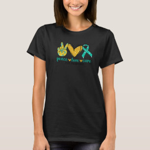 Polycysteus ovariumsyndroom PCOS Blauwgroen lintru T-shirt