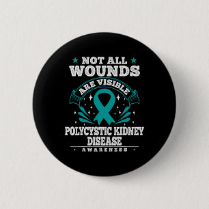 Polycystische nierziekte Gift - PKD bewustzijn Ronde Button 5,7 Cm