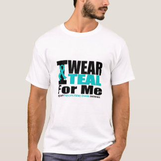 Polycystische nierziekte Ik Draag Blauwgroen voor T-shirt
