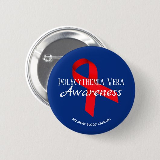 Polycythemia Vera Awareness Button (Voorkant /achterkant)