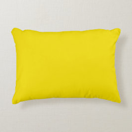 Polyester Accent Pillow 16 x 12 inch, Lemon Yellow Kussen