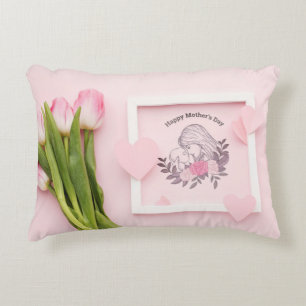 Polyester in penseel accent kussen