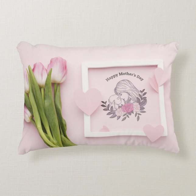 Polyester in penseel accent kussen (Voorkant)