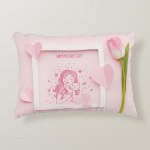 Polyester in penseel accent kussen