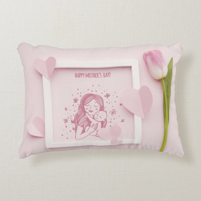 Polyester in penseel accent kussen (Voorkant)