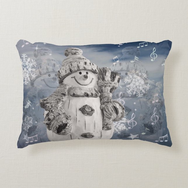Polyester in penseel accent kussen (Voorkant)