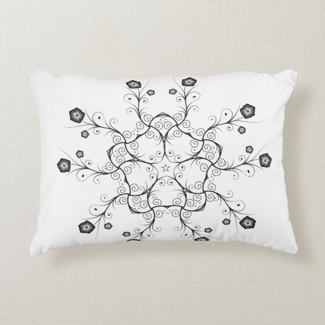Polyester in penseel accent kussen (Voorkant)