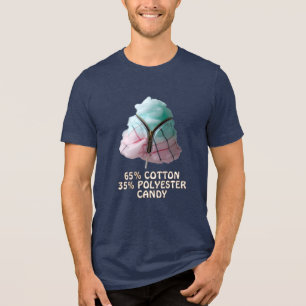 Polyester-Katoen Mix Snoep Tri-Blend Shirt