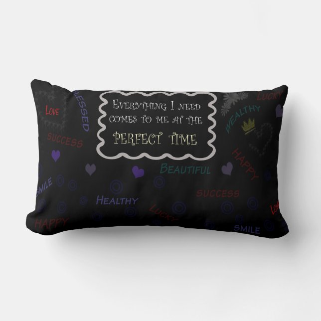 Polyester Lumbar Pillow-bevestiging 13 x 21 inch Kussen (Voorkant)