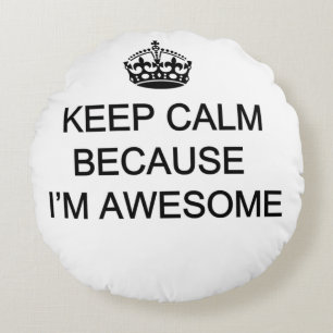 Polyester Round Pillow (16 inch) met kalm houden ( Rond Kussen