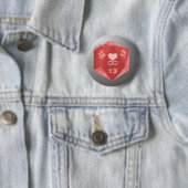 PolyGeek Button - Roze (In situ)