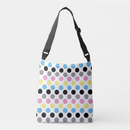 Polygender Pride Flag Kleuren Polkadots Crossbody Tas