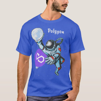 Polygon MATIC Space Man Astronaut Dunk Crypto Cryp T-shirt