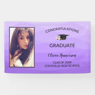 Polygonaal en foto's spandoek