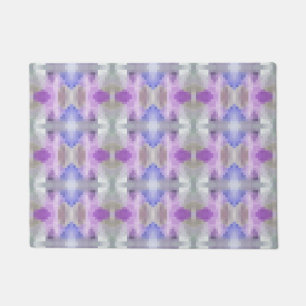 Polygonaal geometrisch violet paars blauw pixel sq deurmat