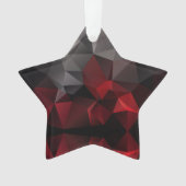 Polygonal, noir et rouge (devant)