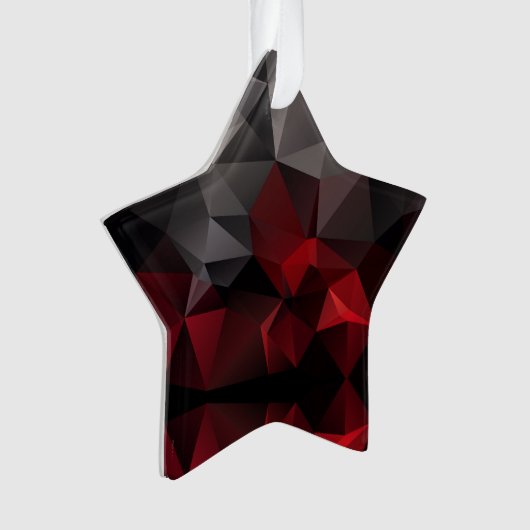Polygonal, noir et rouge (devant)