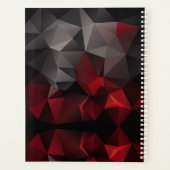 Polygonal, noir et rouge (Dos)