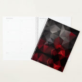 Polygonal, noir et rouge (Devant avec enveloppe)