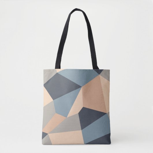 Polygonal variegated seamless pattern. multi-color draagtas (Voorkant)